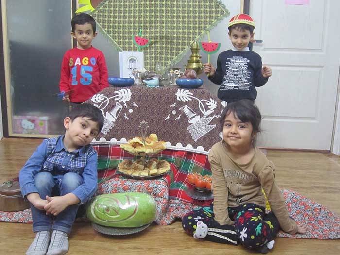 کودکان در شب یلدا