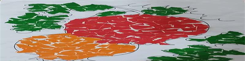 کلاژ کودکانه​ رویش طلایی