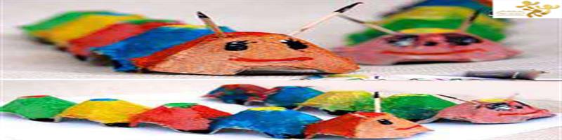 آموزش کاردستی با شانه تخم مرغ رویش طلایی